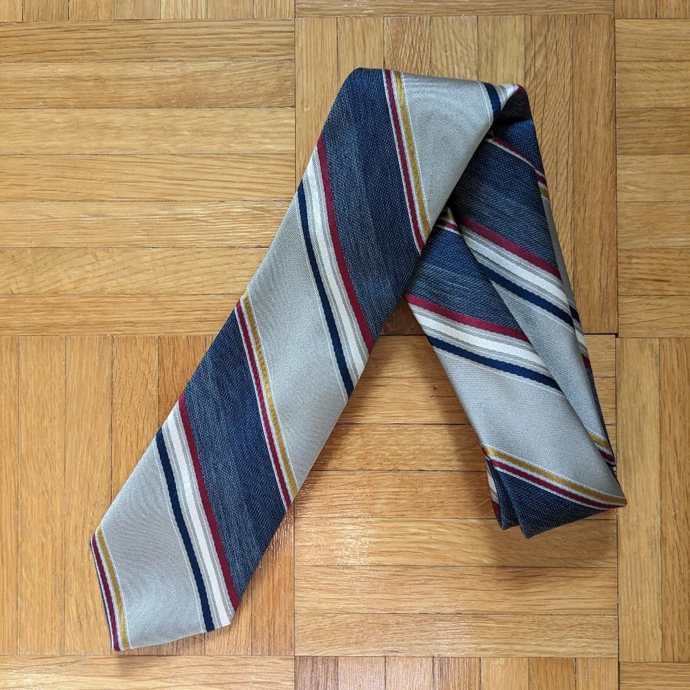 🔥 Amazing Vintage Louis Feraud Tie. Retro Multicolour Tie 🔥